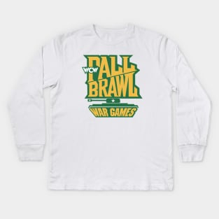 WCW Fall Brawl War Games Kids Long Sleeve T-Shirt